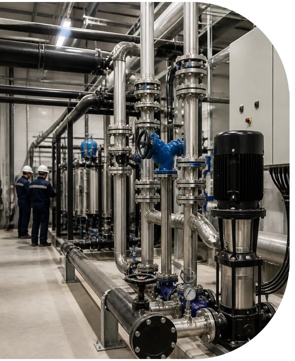 Водоснабжение промышленного объекта под ключ в Орехове-Зуеве